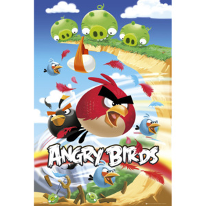 Plakát, Obraz - Angry birds - attack, (61 x 91,5 cm)