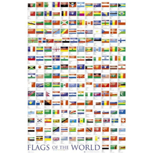 Plakát, Obraz - Flags - Of The World 2017, (61 x 91,5 cm)