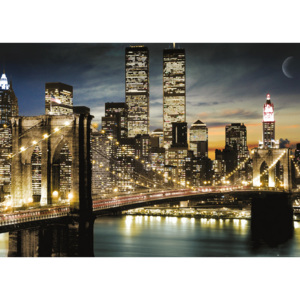 Plakát, Obraz - New York - Manhattan Lights, (140 x 100 cm)