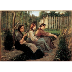 Obraz, Reprodukce - Confidenze, 1868, Cristiano Banti, (80 x 60 cm)