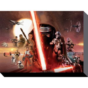 Obraz na plátně Star Wars VII: Síla se probouzí - Galaxy, (80 x 60 cm)