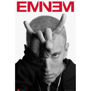 Plakát, Obraz - Eminem - horns, (61 x 91,5 cm)