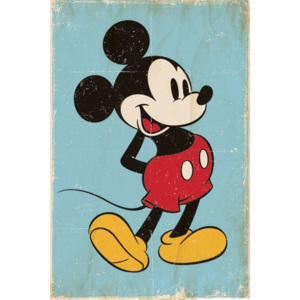 Plakát, Obraz - Myšák Mickey (Mickey Mouse) - Retro, (61 x 91,5 cm)