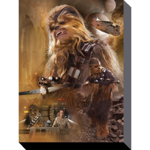 Obraz na plátně Star Wars VII: Síla se probouzí - Chewbacca Art, (60 x 80 cm)