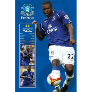 Plakát, Obraz - Everton - yakubu, (61 x 91,5 cm)