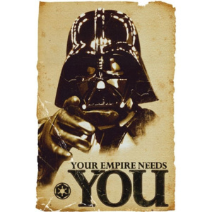 Plakát, Obraz - STAR WARS - empire needs you, (61 x 91,5 cm)