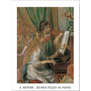 Obraz, Reprodukce - Dívky u piána, 1892, Pierre-Auguste Renoir, (60 x 80 cm)
