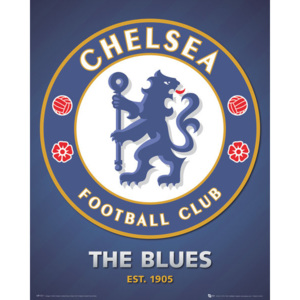 Posters Plakát, Obraz - Chelsea FC - club crest, (40 x 50 cm)