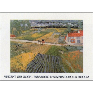 Obraz, Reprodukce - Krajina v Auvers po dešti, 1890, Vincent van Gogh, (30 x 24 cm)