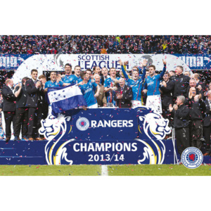 Plakát, Obraz - Rangers FC - League One Winners 13/15, (91,5 x 61 cm)