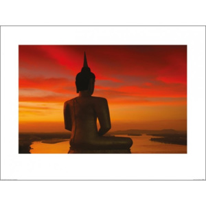 Obraz, Reprodukce - Stuart Meikle - Sun Setting over the Mekong, (80 x 60 cm)