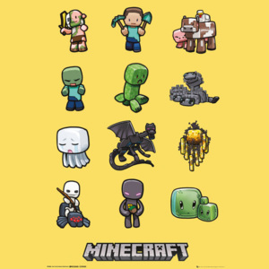 Plakát, Obraz - Minecraft - characters, (61 x 91,5 cm)