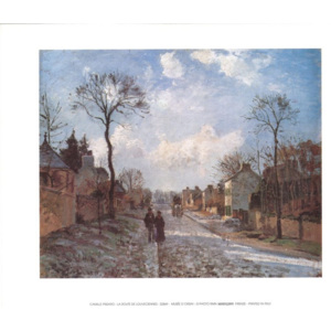 Obraz, Reprodukce - Silnice v Louveciennes, Camille Pissarro, (30 x 24 cm)