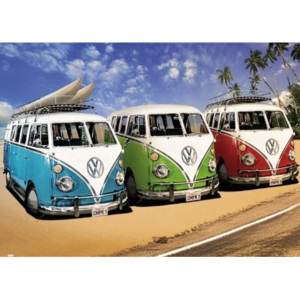Plakát, Obraz - VW Volkswagen Californian Camper, (140 x 100 cm)