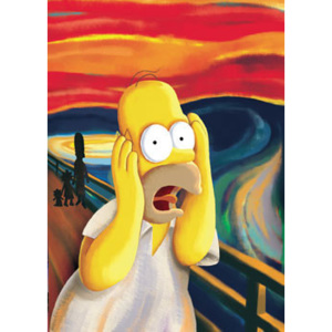 Plakát, Obraz - THE SIMPSONS - scream, (61 x 91,5 cm)