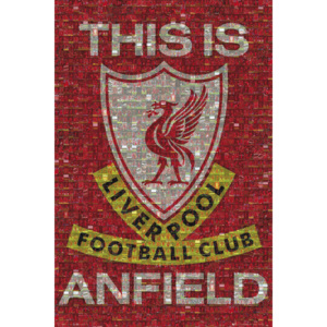 Plakát, Obraz - Liverpool - mosaic, (61 x 91,5 cm)