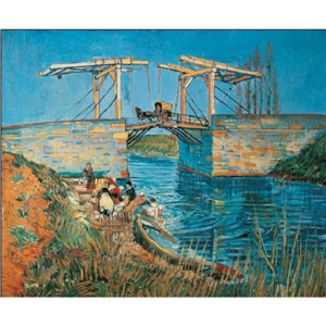 Obraz, Reprodukce - Most Langlois v Arles s pradlenou, 1888, Vincent van Gogh, (80 x 60 cm)