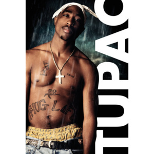 Plakát, Obraz - Tupac - Rain, (61 x 91,5 cm)