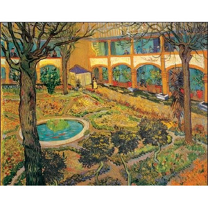 Obraz, Reprodukce - Zahrada nemocnice v Arles, 1889, Vincent van Gogh, (70 x 50 cm)