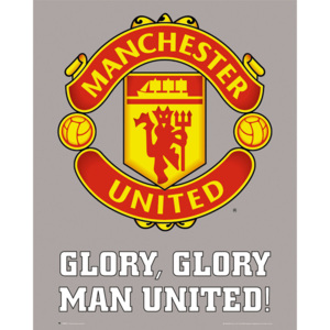 Plakát, Obraz - Manchester United - club crest, (40 x 50 cm)