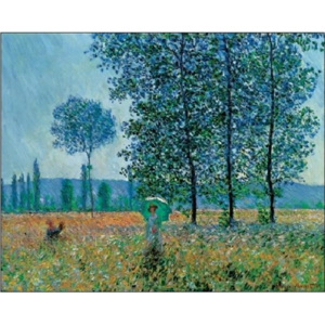 Obraz, Reprodukce - Pole na jaře, Claude Monet, (30 x 24 cm)