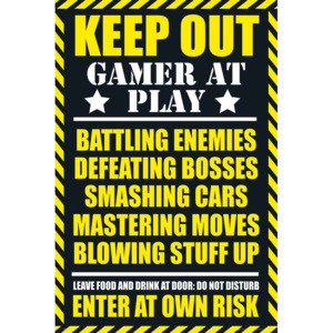 Plakát, Obraz - Gaming - keep out, (61 x 91,5 cm)