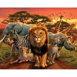Plakát, Obraz - African kingdom, (50 x 40 cm)