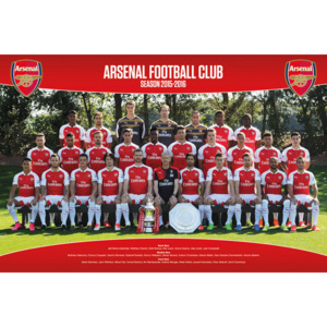 Posters Plakát, Obraz - Arsenal FC - Team Photo 15/16, (91,5 x 61 cm)