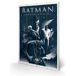 Dřevěný obraz Batman Arkham Origins - Montage, (40 x 59 cm)