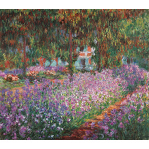 Obraz, Reprodukce - Monetova zahrada v Giverny, 1900, Claude Monet, (80 x 60 cm)