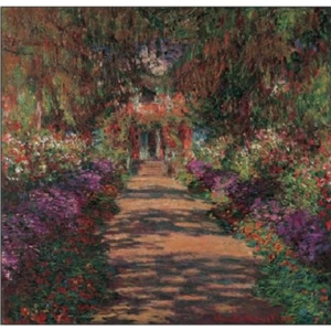 Obraz, Reprodukce - Cesta v Monetově zahradě v Giverny, 1902, Claude Monet, (70 x 50 cm)