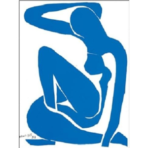 Obraz, Reprodukce - Modrý akt I, 1952, Henri Matisse, (60 x 80 cm)