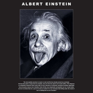 Plakát, Obraz - Albert Einstein - tongue, (40 x 50 cm)