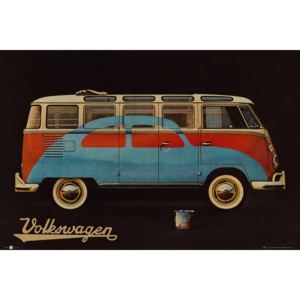 Plakát, Obraz - VW Volkswagen Camper - Paint Advert, (91,5 x 61 cm)