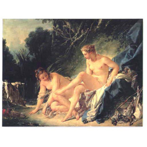 Obraz, Reprodukce - Diana odpočívající po koupeli, Raffaello, (80 x 60 cm)