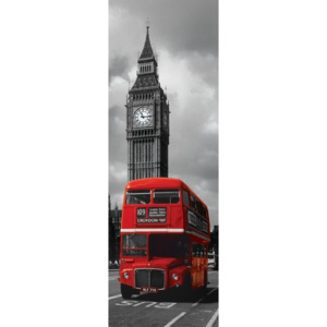 Plakát, Obraz - Londýn - červený autobus, (30 x 91,5 cm)