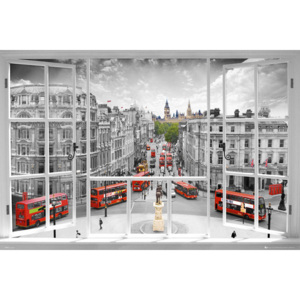 Plakát, Obraz - Londýn - window, (91,5.5 x 61 cm)