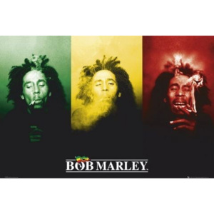 Plakát, Obraz - Bob Marley - flag, (91,5 x 61 cm)