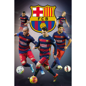 Plakát, Obraz - FC Barcelona - Star Players, (61 x 91,5 cm)