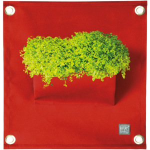 The Green Pockets Kapsář na květiny AMMA 50x45 cm, tmavě červená