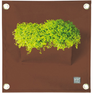 The Green Pockets Kapsář na květiny AMMA 50x45 cm, hnědá