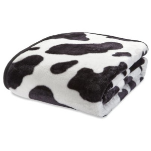 Catherine Lansfield Strakatá deka, 200x240 cm - černo-bílá