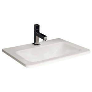 Zápustné umyvadlo 55 cm Jika CUBITO s otvorem pro baterii, bílá / H8174220001041