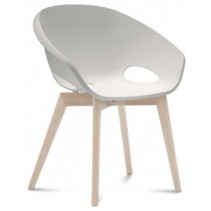 Globe-LG - Jídelní židle (bílý jasan, bílá)