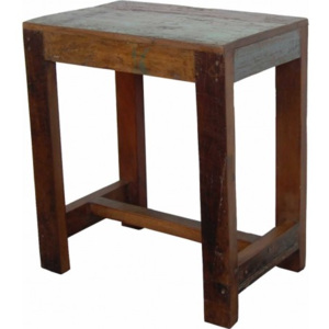 Industrial style, Dřevěný stolek/stolička 46x40x25cm (723)