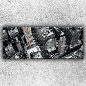 Černobílé město 3 (150 x 60 cm) - Jednodílný obraz