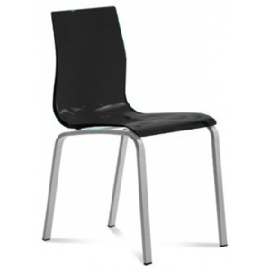 Gel-R - Jídelní židle (hliník, černá )