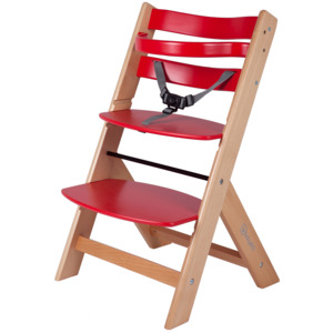 BabyGO Rostoucí židle, červená