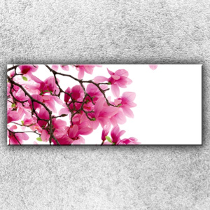 Růžová větvička 1 (120 x 50 cm) - Jednodílný obraz