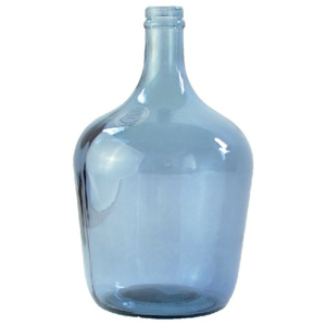 Váza z recyklovaného skla modrá